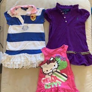 Ralph Lauren Polo Dress toddler girls lot